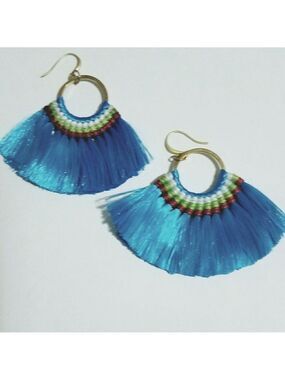 Boho silk earrings